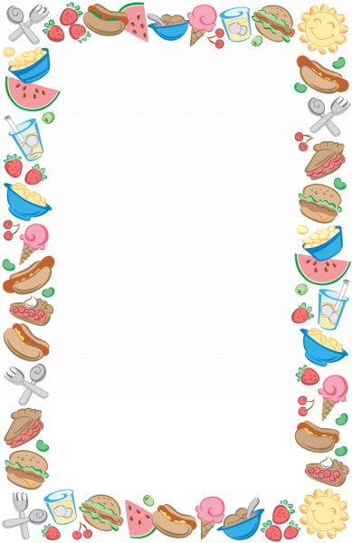 Красивые рамки с едой