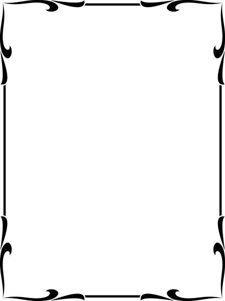 Тонкая Векторная рамка