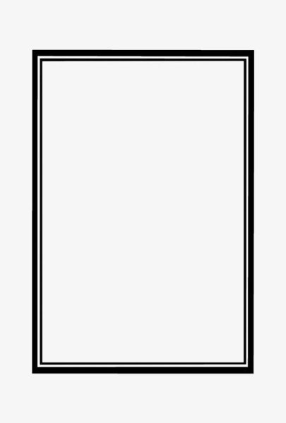 Рамка черно белая простая