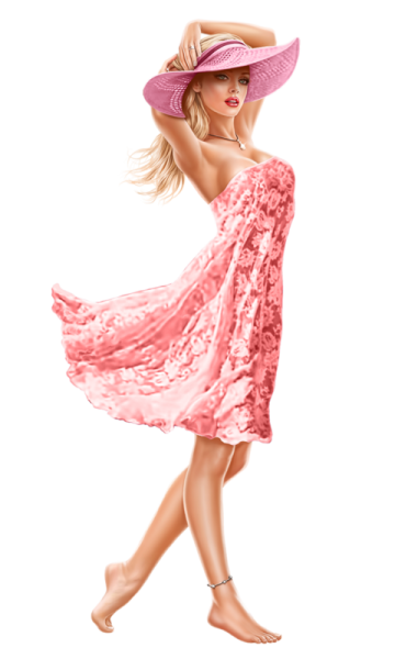 Женщина в шляпе в полный рост