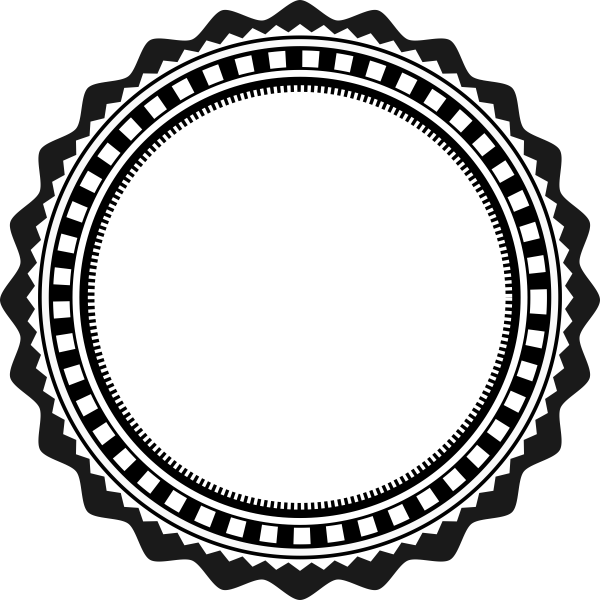 Круглая печать пустая