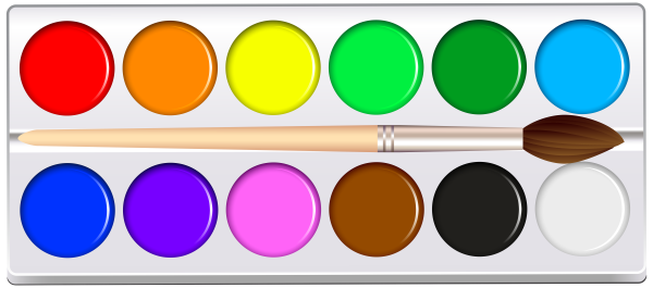 Акварельные краски вектор