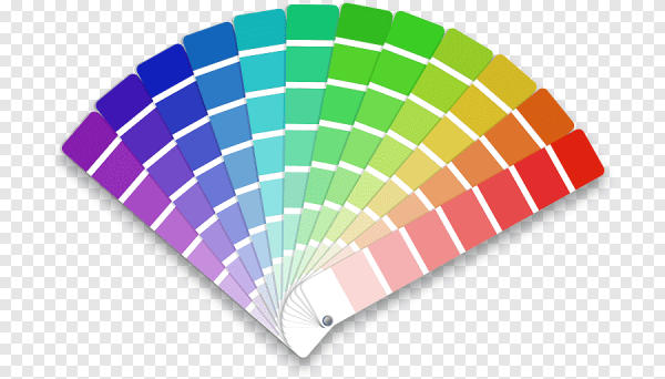 Цветовой веер вектор