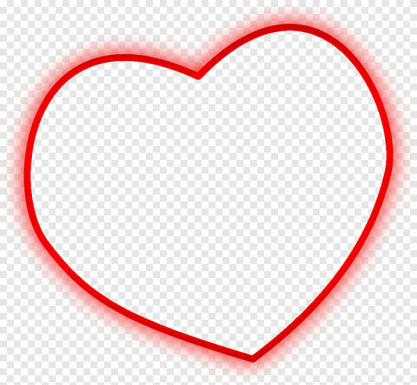 Сердце на прозрачном фоне