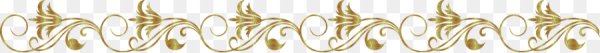 Золотой орнамент линия на прозрачном фоне
