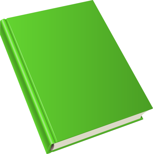 Книга на зелёном фоне