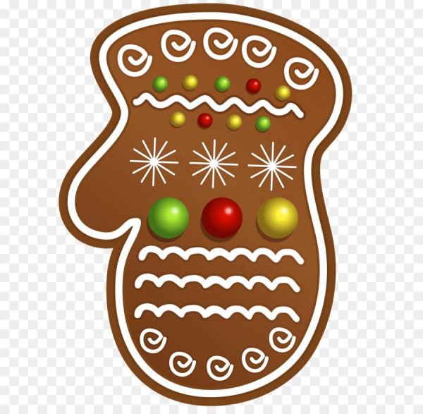 Новогодние пряники на прозрачном фоне