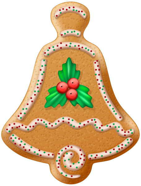 Имбирный пряник на прозрачном фоне