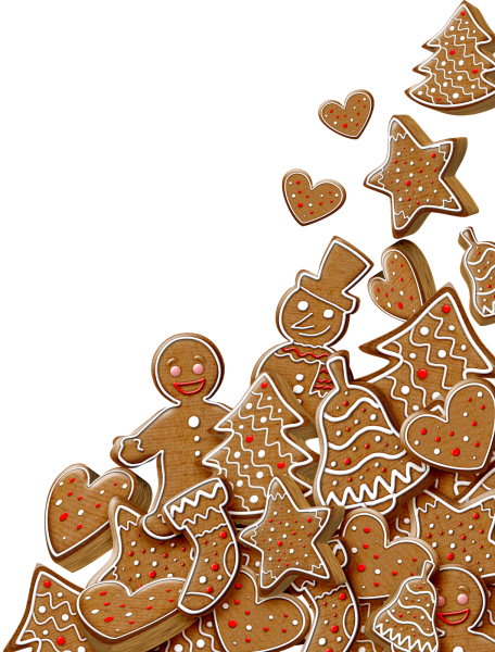 Пряник на белом фоне