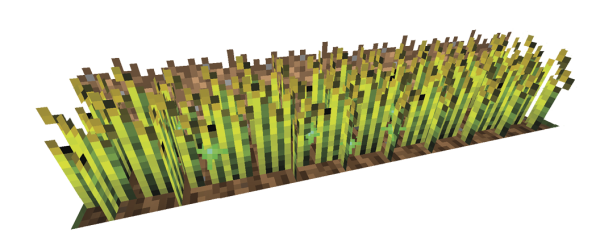 Фон пшеница из МАЙНКРАФТА