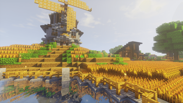 Пшеничное поле в МАЙНКРАФТЕ постройка