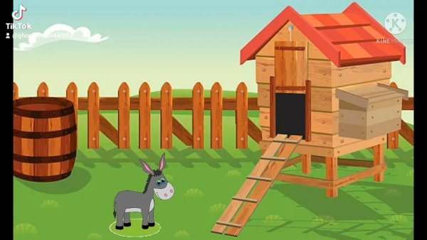 Курятник мультяшный