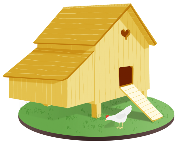 Курятник мультяшный