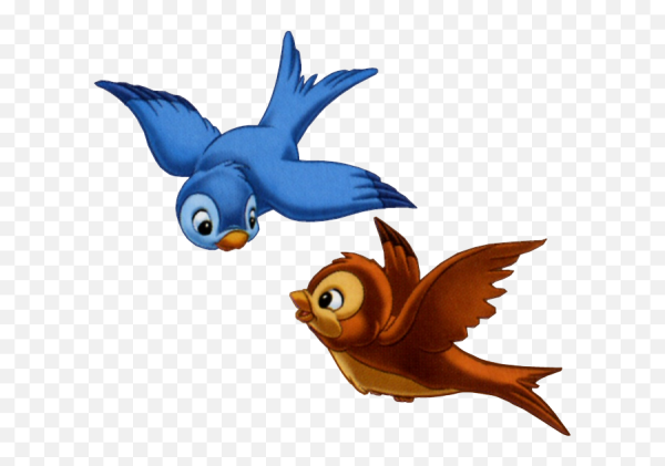 Птичка мультяшка