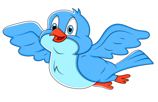 Птичка мультяшный