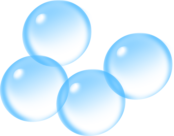Пузыри на прозрачном фоне