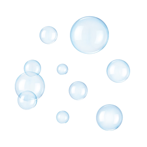 Пузыри на белом фоне