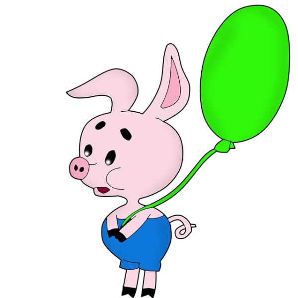 Пятачок на прозрачном фоне