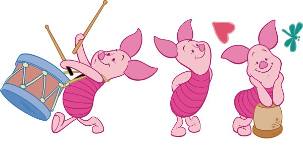 Мультяшки на прозрачном фоне