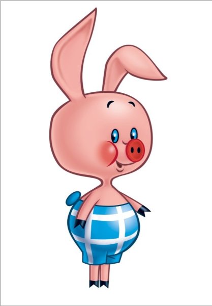 Пятачок из мультфильма Винни пух