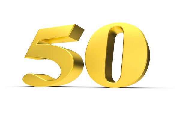С юбилеем 50 PNG на прозрачном фоне