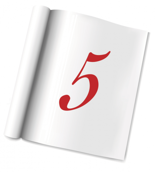 Пятерка в тетради