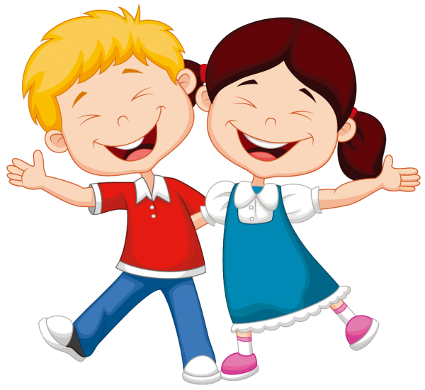 Мальчик и девочка мультяшные