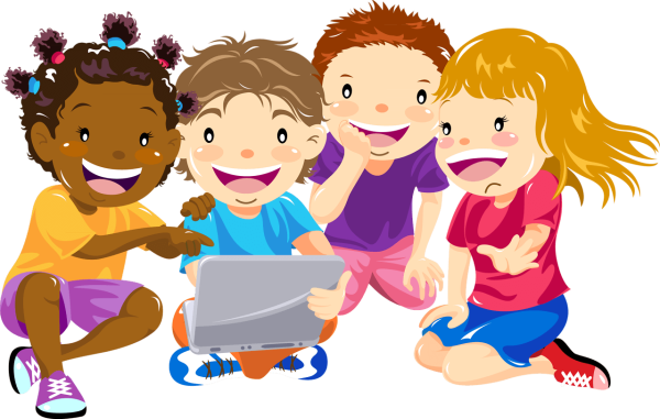 Группа детей мультяшная