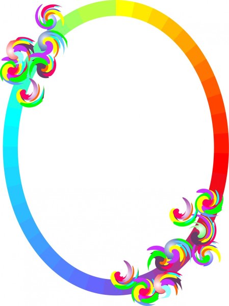 Рамка разноцветная