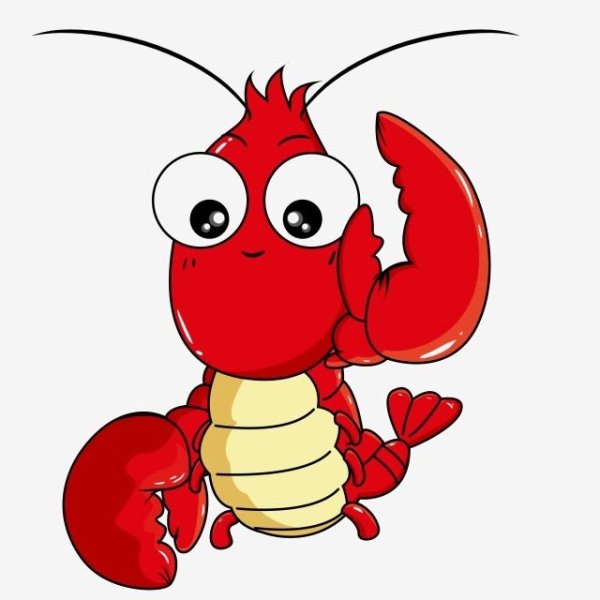 Лобстер мультяшный