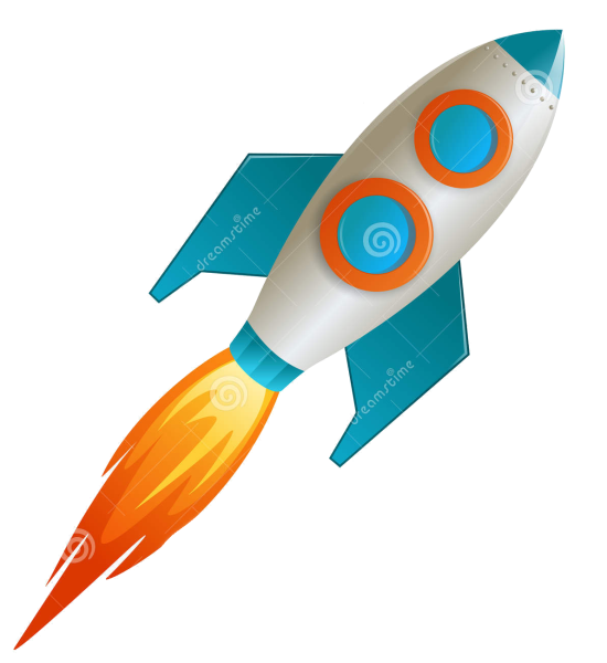 Ракета в космосе без фона