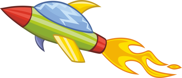 Ракета картинка для детей на прозрачном фоне