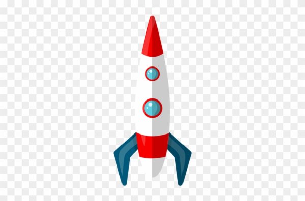 Ракета вектор вид сбоку