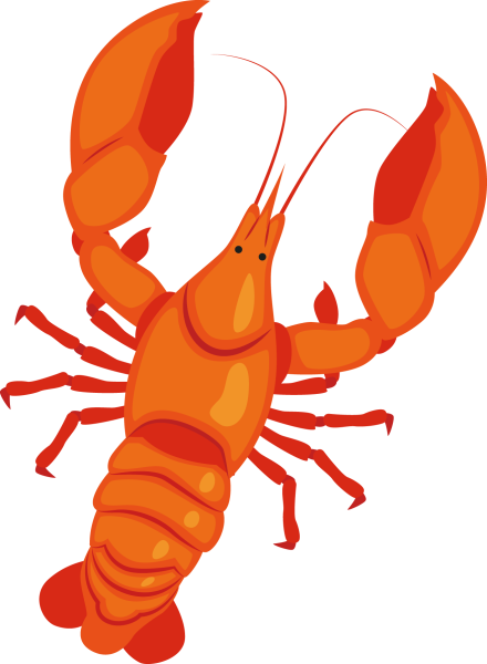 Лобстер мультяшный