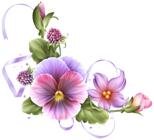 Цветочные уголки Анютины глазки