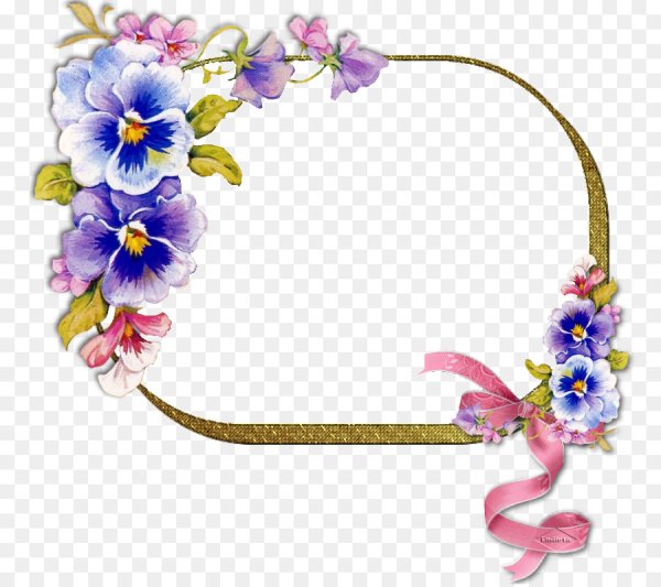 Рамочка Анютины глазки