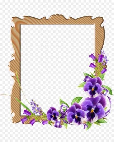 Рамка с сиреневыми цветами