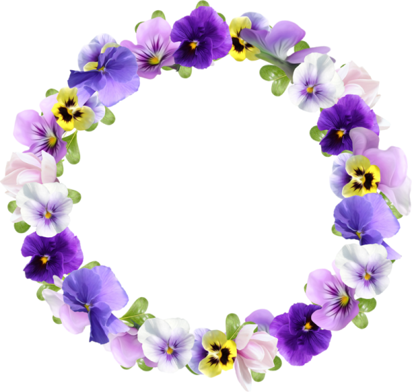 Круг из цветов