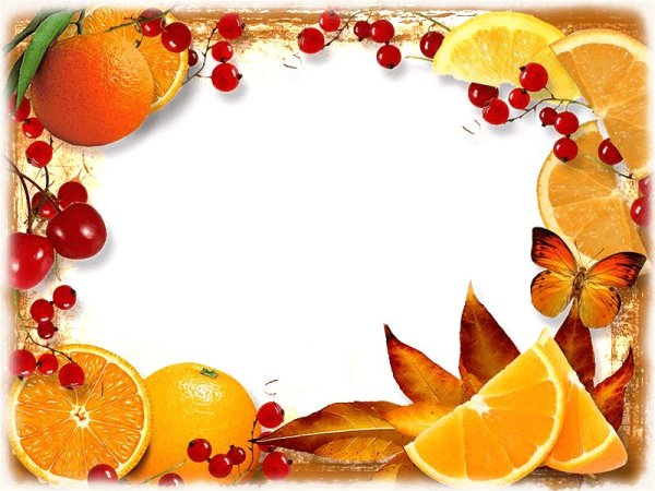 Рамка фрукты