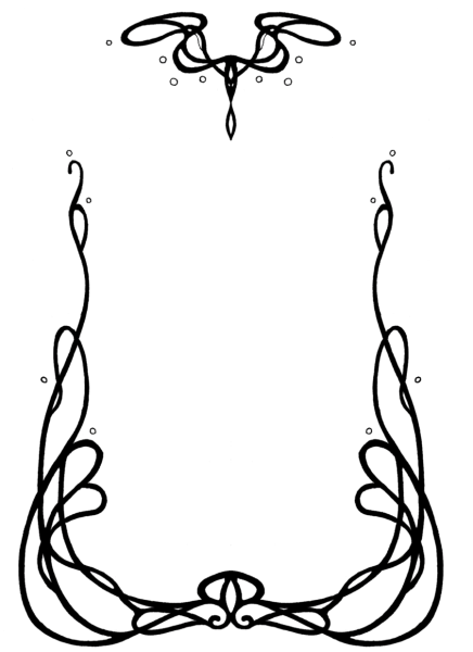 Рамка в стиле ар нуво