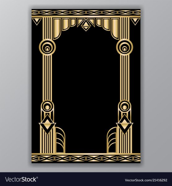 Угловой орнамент арт деко