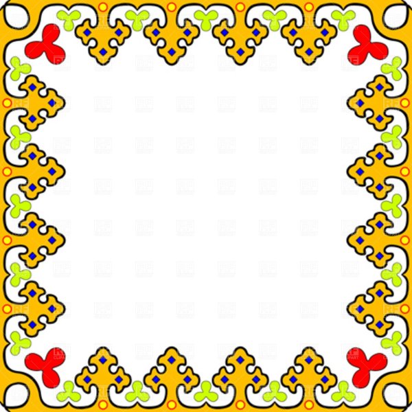 Башкирский орнамент рамка