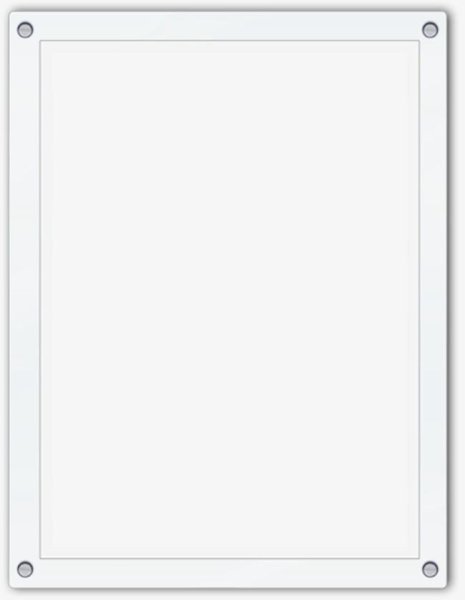 Белая тонкая рамка