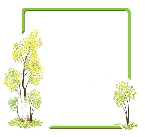 Рамка с березкой для текста