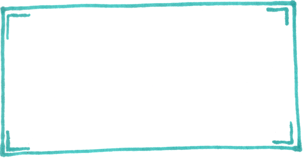 Бирюзовая рамка без фона