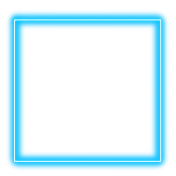 Голубая неоновая рамка