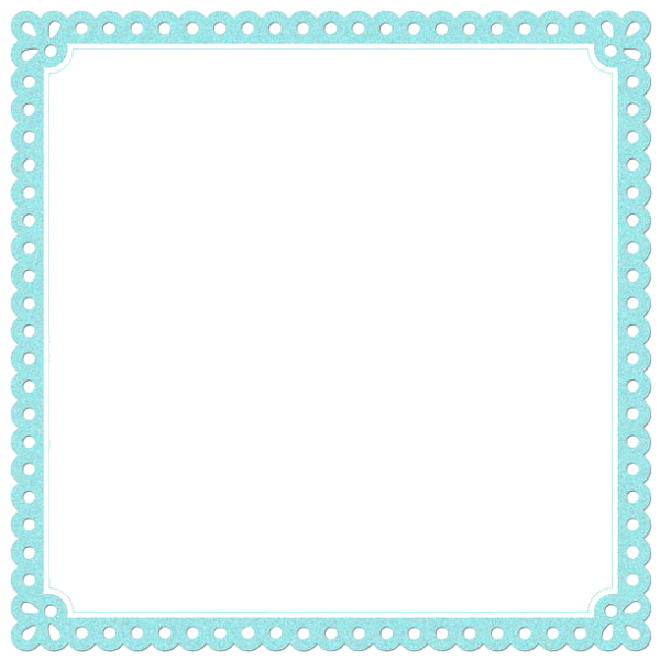 Бирюзовая квадратная рамка