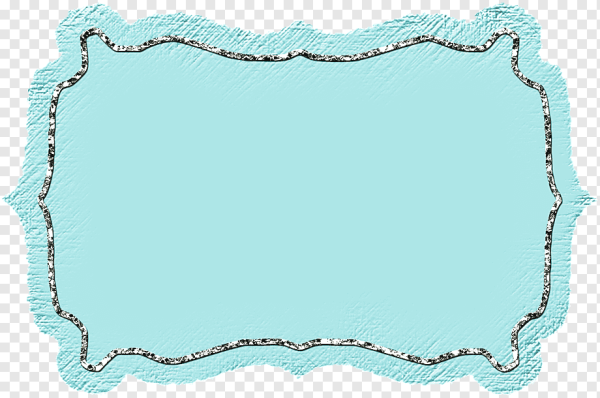 Рамка для надписи бирюзового цвета