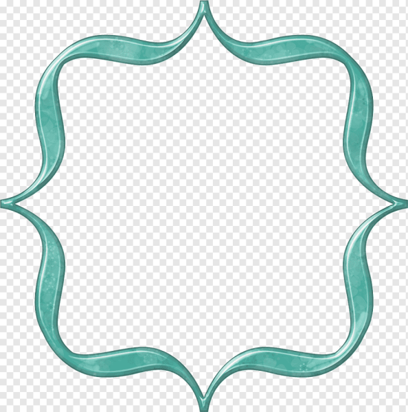 Бирюзовая рамка для надписи