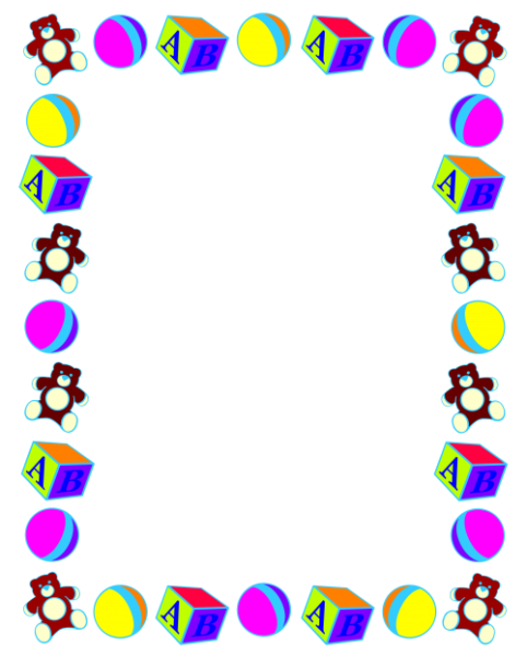 Цветные рамки для детского сада